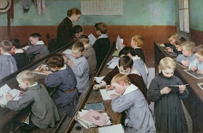 La classe dei bambini, 1889 da Henri Jules Jean Geoffroy